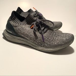 Adidas Uncaged Gray Orange Ultra boost Men Size 10
